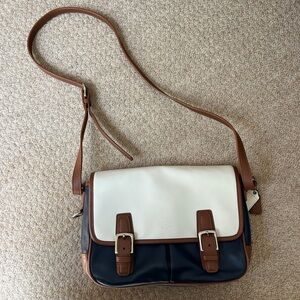 Coach Park Color Block Leather Crossbody Bag
